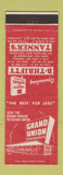 Matchbook Cover - Grand Union Grocery Tanner's B Thrifty Coral Gables Kendall FL