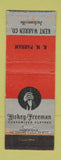 Matchbook Cover - Hickey Freeman Men's Clothes Kent Warren Jacksonville FL WORN