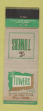 Matchbook Cover - The Towers Miami FL WEAR