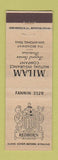 Matchbook Cover - Milan Insurance Redburn Funeral San Antonio TX WEAR