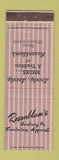 Matchbook Cover - Rosenblum's Women's Clothes Sunbury PA