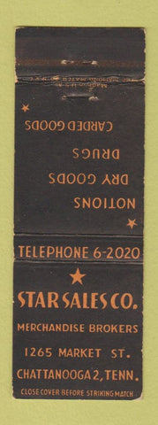 Matchbook Cover - Star Sales Merchandise Chattanooga TN drug dry goods