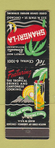 Matchbook Cover - Shangri La Chicago IL tropical drinks WEAR