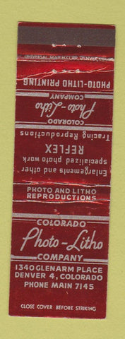 Matchbook Cover - Photo Litho Printing Denver Colorado WEAR