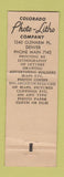 Matchbook Cover - Photo Litho Printing Denver Colorado WEAR