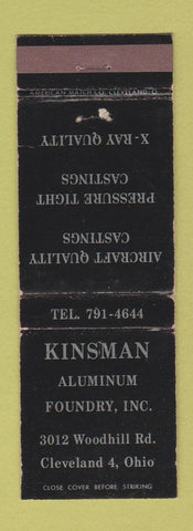 Matchbook Cover - Kinsman Aluminum Cleveland OH WEAR