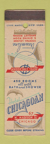 Matchbook Cover - Hotel Chicagoan Chicago IL WEAR