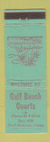 Matchbook Cover - Gulf Beach Courts Motel Port Aransas TX WEAR