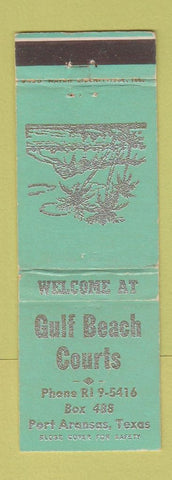 Matchbook Cover - Gulf Beach Courts Motel Port Aransas TX WEAR