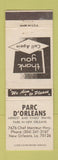 Matchbook Cover - Parc D'Orleans New Orleans LA WEAR