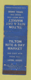 Matchbook Cover - Tilton Nite and Day Market Topeka KS WORN