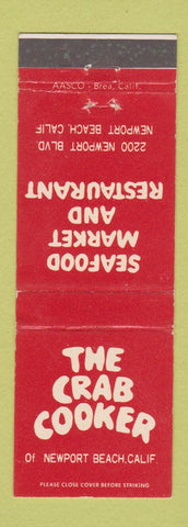 Matchbook Cover - The Crab Cooker Newport Beach CA WEAR