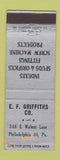 Matchbook Cover - EF Griffiths Fittings Screw Machine Philadelphia PA WEAR
