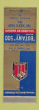 Matchbook Cover - Botany 500 Men's Clothes Westbrook Freeport ME WEAR