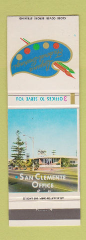 Matchbook Cover - Laguna Federal Savings Laguna Beach San Clemente CA