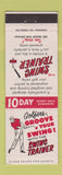 Matchbook Cover - Swing Trainer Golf Product Pasadena CA Riddell