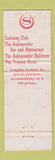 Matchbook Cover - Sheraton East New York City