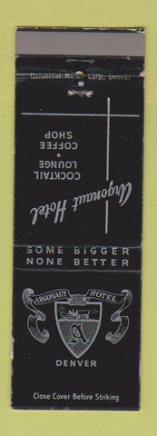 Matchbook Cover - Argonaut Hotel Denver Colorado