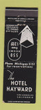 Matchbook Cover - Hotel Hayward Los Angeles CA WEAR