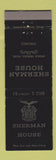 Matchbook Cover - Sherman House Chicago IL Hotel