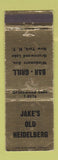 Matchbook Cover - Jake's Old Heidelberg Bar Grill New York City WEAR