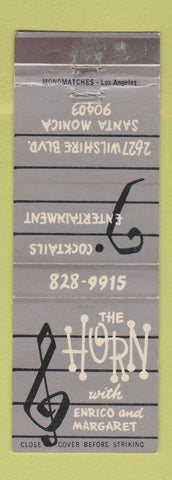 Matchbook Cover - The Horn Santa Monica CA