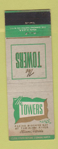 Matchbook Cover - The Towers Miami FL WEAR