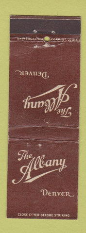 Matchbook Cover - The Albany Hotel Denver Colorado