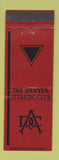 Matchbook Cover - Denver Athletic Club Colorado