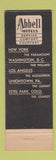 Matchbook Cover - Alexandria Hotel Los Angeles CA