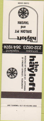 Matchbook Cover - The Hayloft Toronto ON