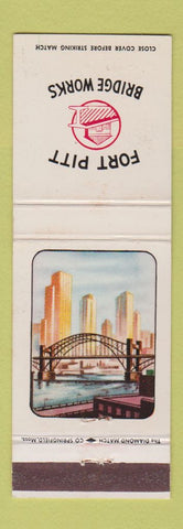 Matchbook Cover - Fort Pitt Bridge Works Pittsburgh PA