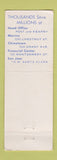 Matchbook Cover - San Francisco Federal Savings CA
