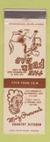 Matchbook Cover - Miz Brown's Country Kitchen Feed Bag Oakland San Francisco CA