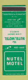 Matchbook Cover - Nutel Motel Los Angeles CA
