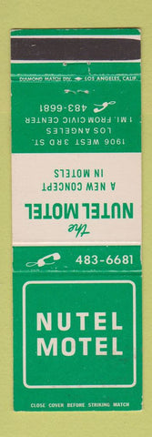 Matchbook Cover - Nutel Motel Los Angeles CA