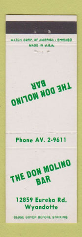 Matchbook Cover - Don Molino Bar Wyandotte MI