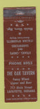 Matchbook Cover - Oak Tavern Lafayette IN Italian WORN