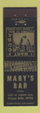 Matchbook Cover - Mary's Bar