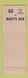 Matchbook Cover - Mary's Bar