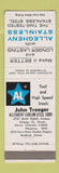 Matchbook Cover - Allegheny Ludlum Steel Chicago Rockford IL