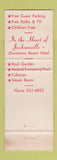 Matchbook Cover - The Hotel Roosevelt Jacksonville FL