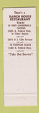 Matchbook Cover - Ranch House Restaurant Fort Lauderdale Pompano Beach FL