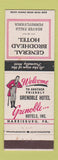 Matchbook Cover - General Brodhead Hotel Beaver Falls PA Grenoble