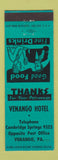 Matchbook Cover - Venango Hotel PA