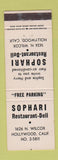 Matchbook Cover - Sophari Restuarant Deli Hollywood CA WEAR