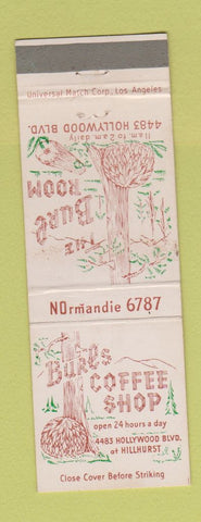 Matchbook Cover - Burl's Coffee Shop Los Angeles CA
