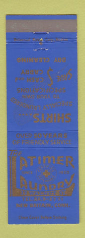 Matchbook Cover - Latimer Laundry New Britain CT cleaning