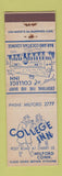 Matchbook Cover - College Inn Milford CT
