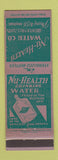 Matchbook Cover - Nu Health Water Wichita Falls TX